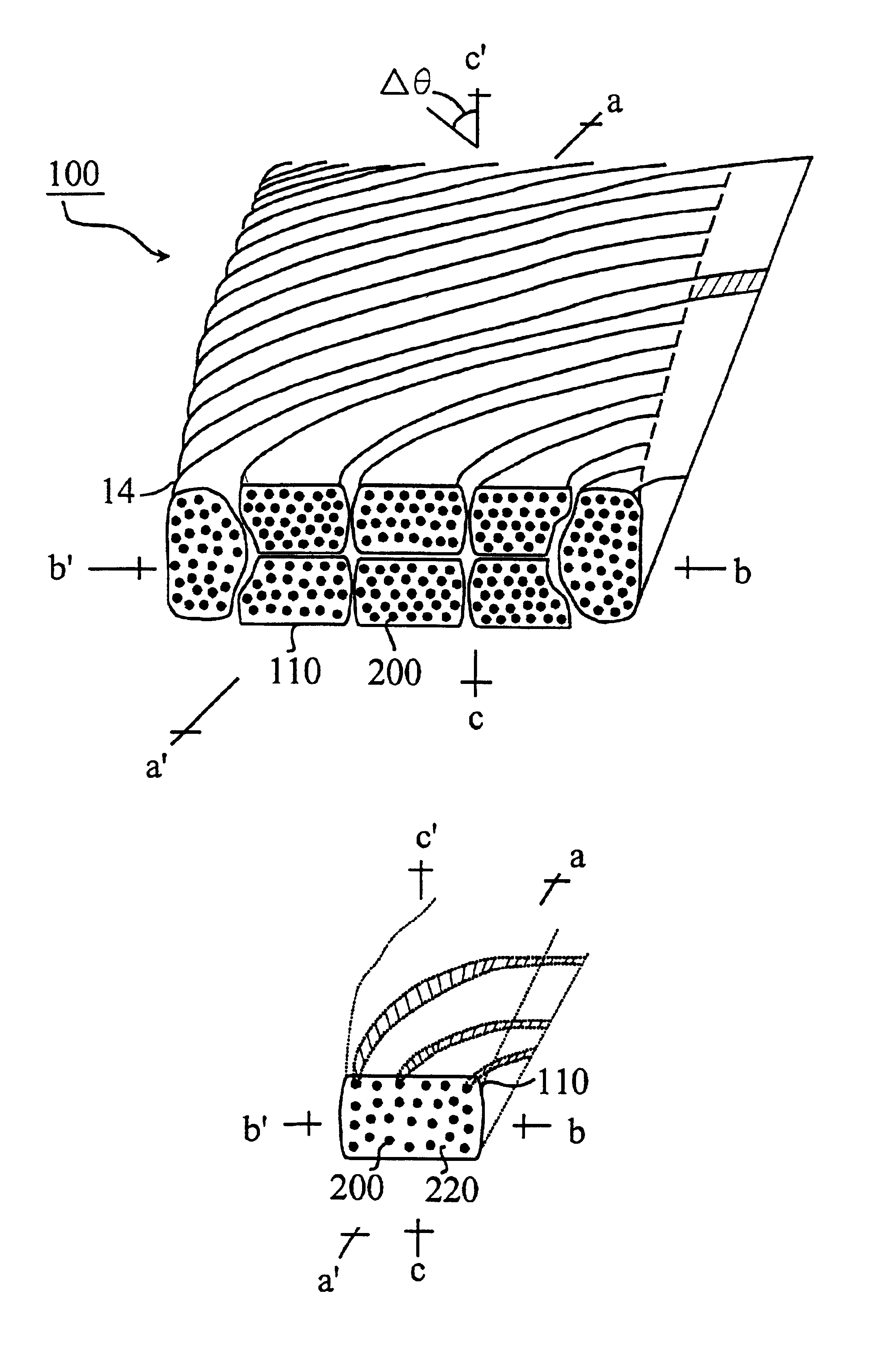 Cabled conductors containing anisotropic superconducting compounds