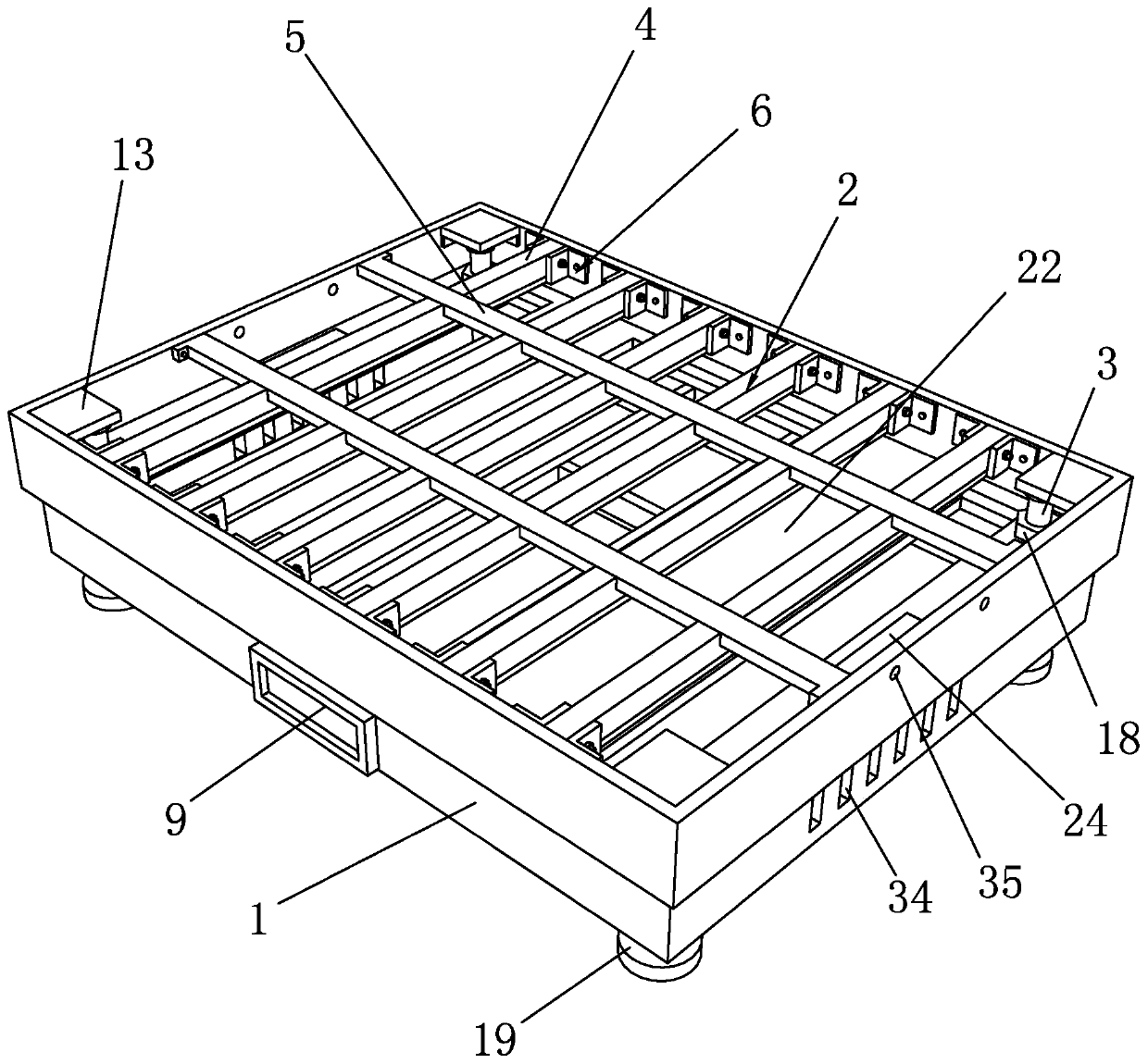 Modular integrated cooker base and mounting method thereof