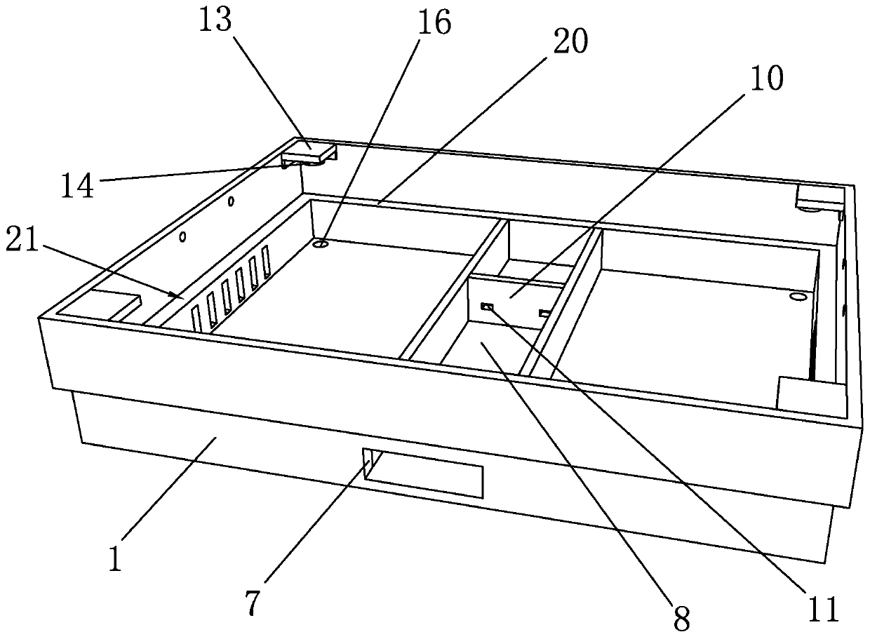 Modular integrated cooker base and mounting method thereof