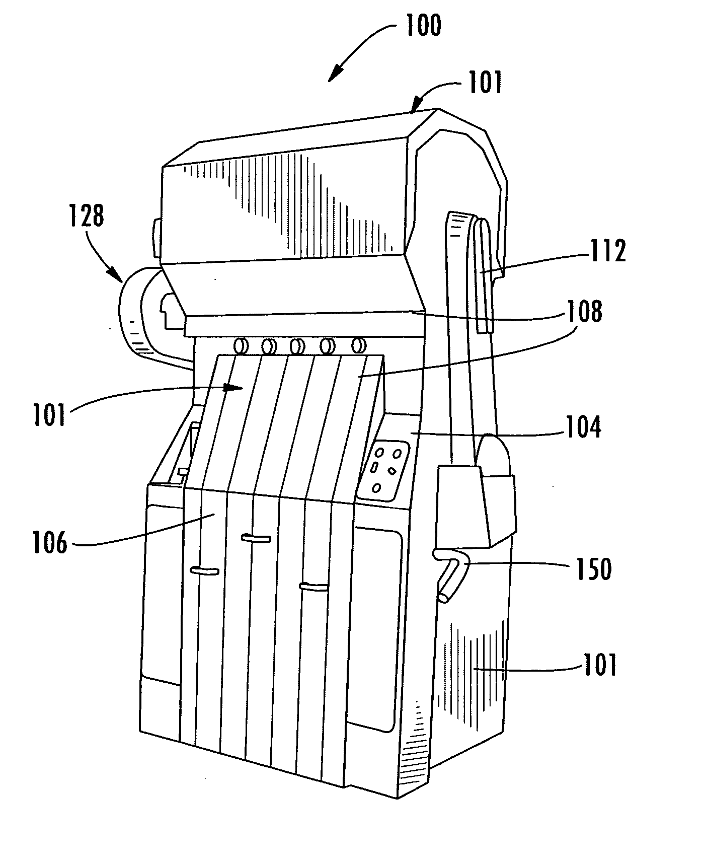 Juice extractor with juice manifold having side outlet for juice