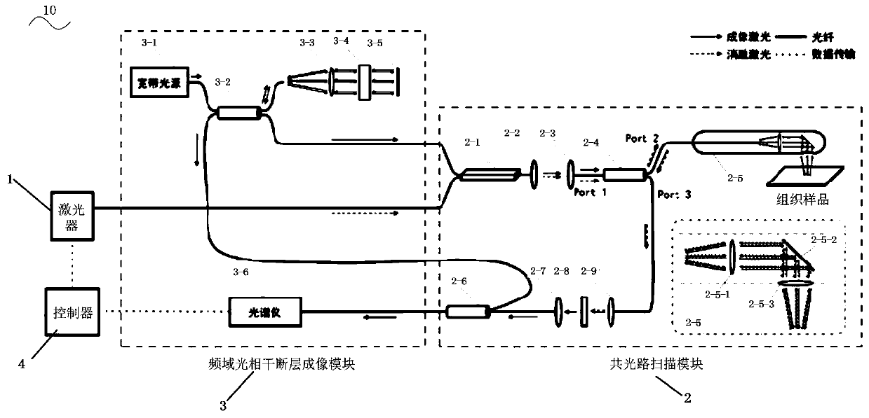 Common optical path intelligent optical diagnosis and treatment system based on optical coherence tomography