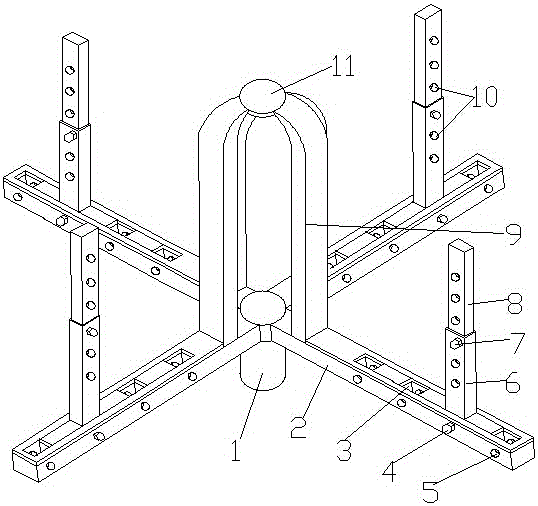 A vertical adjustable take-up reel