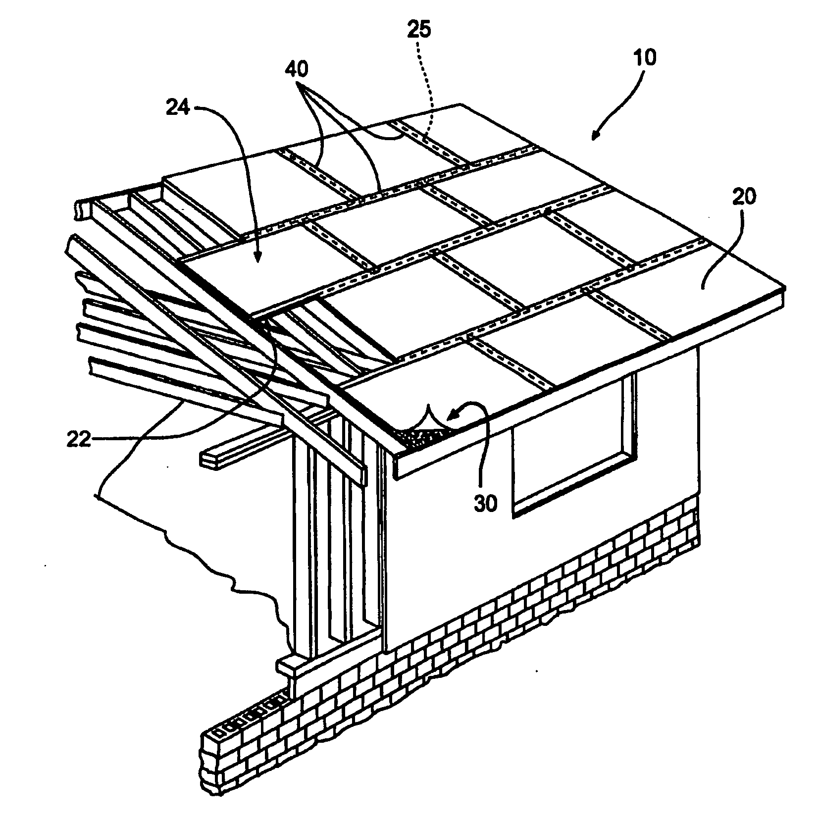 Panel for sheathing system and method