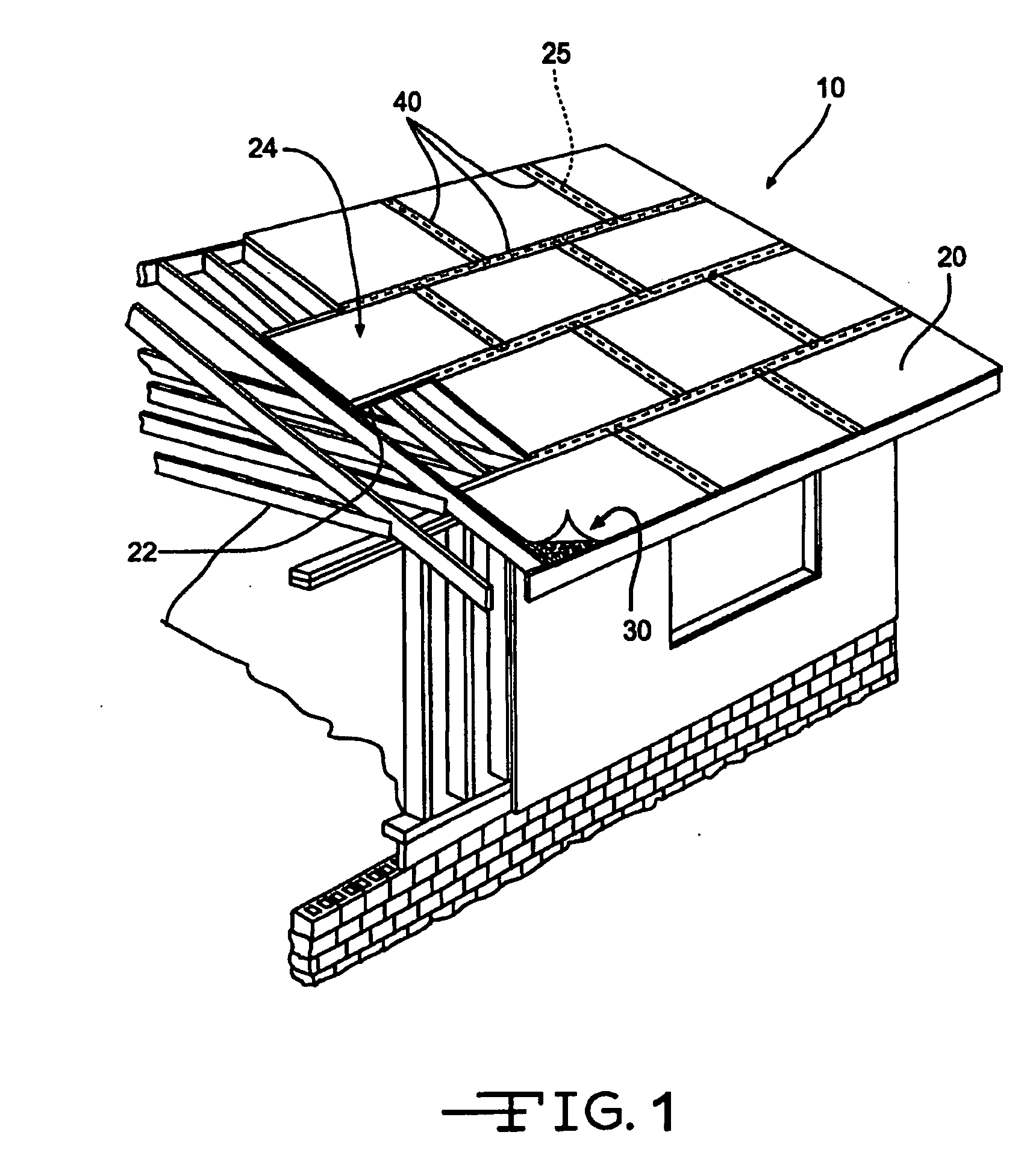 Panel for sheathing system and method
