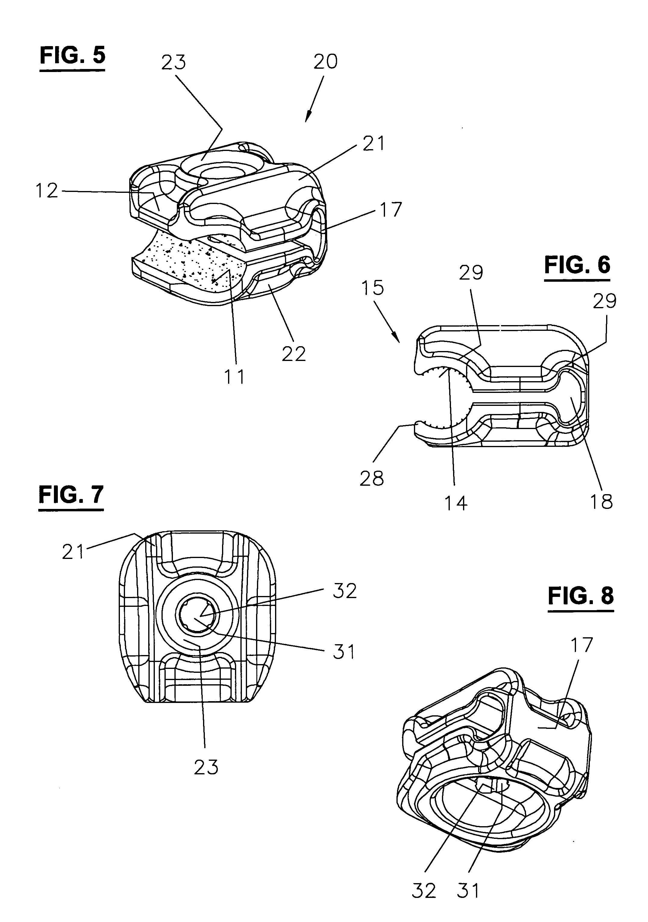 Clamping and articulation element