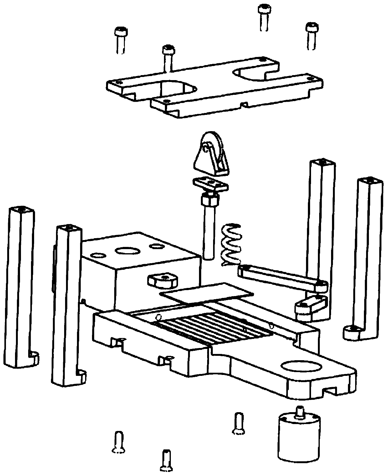 Device for directional roughening of ionic polymer-metal complex-based membrane surface