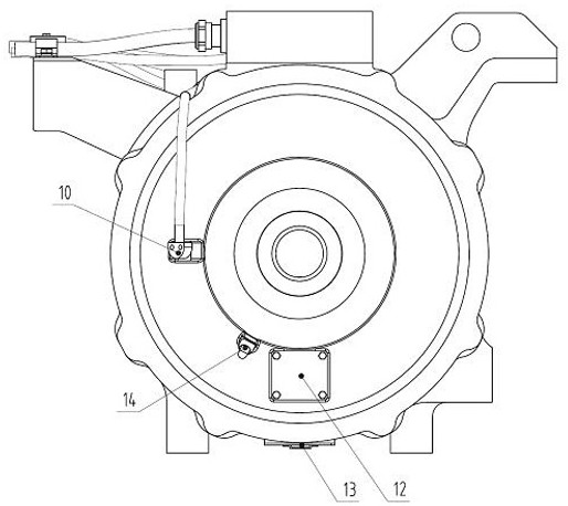 Traction motor for train set
