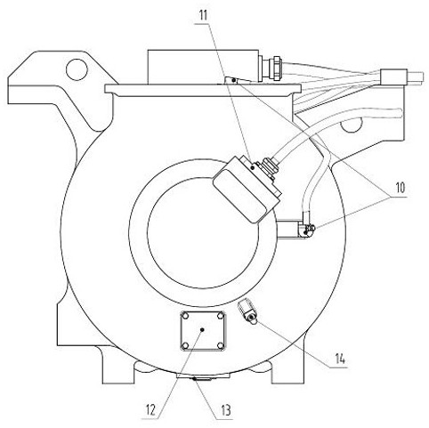 Traction motor for train set