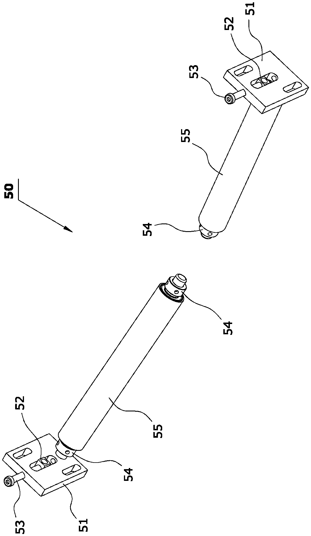 Device for automatically fitting liners and treads of tires of electric vehicles or motorcycles