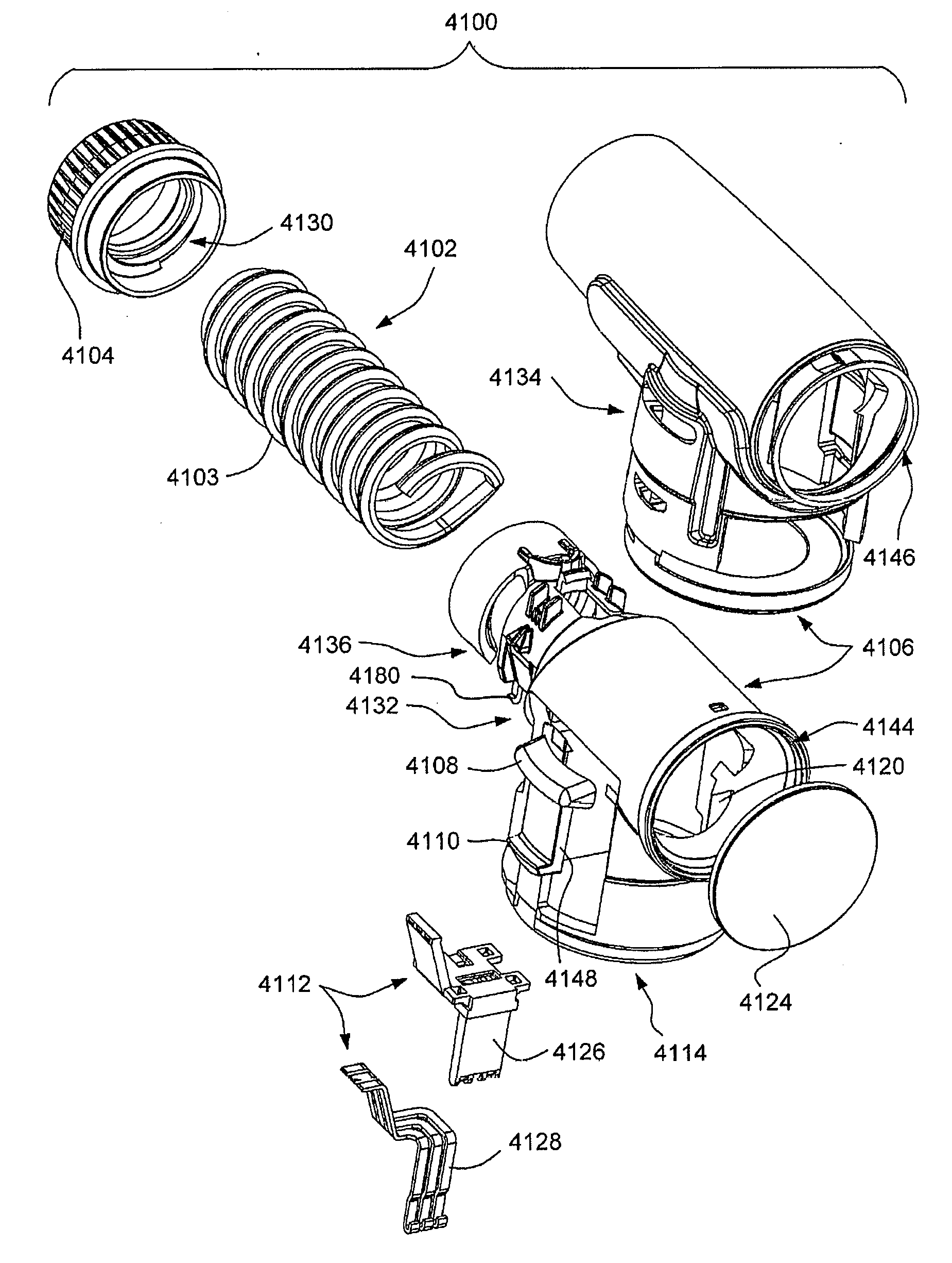 Outlet connection assembly and method of making the same