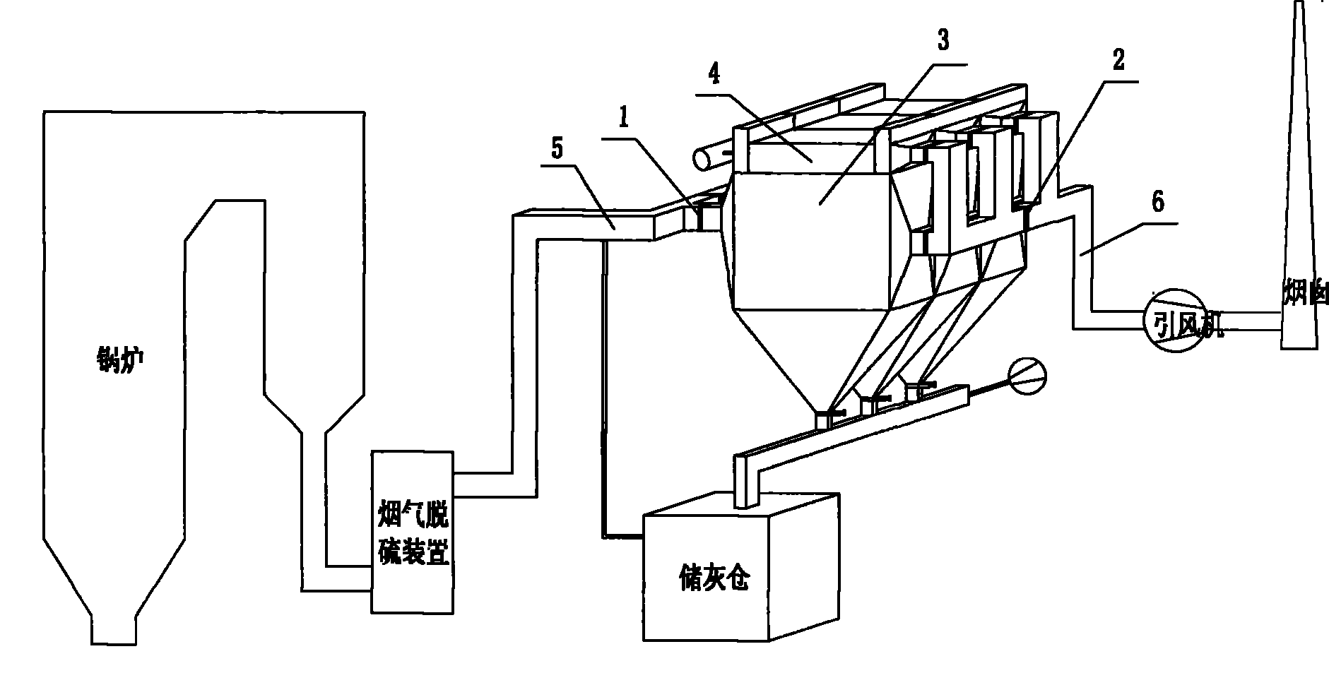 Static hop-pocket mixed dust removal device and control method thereof