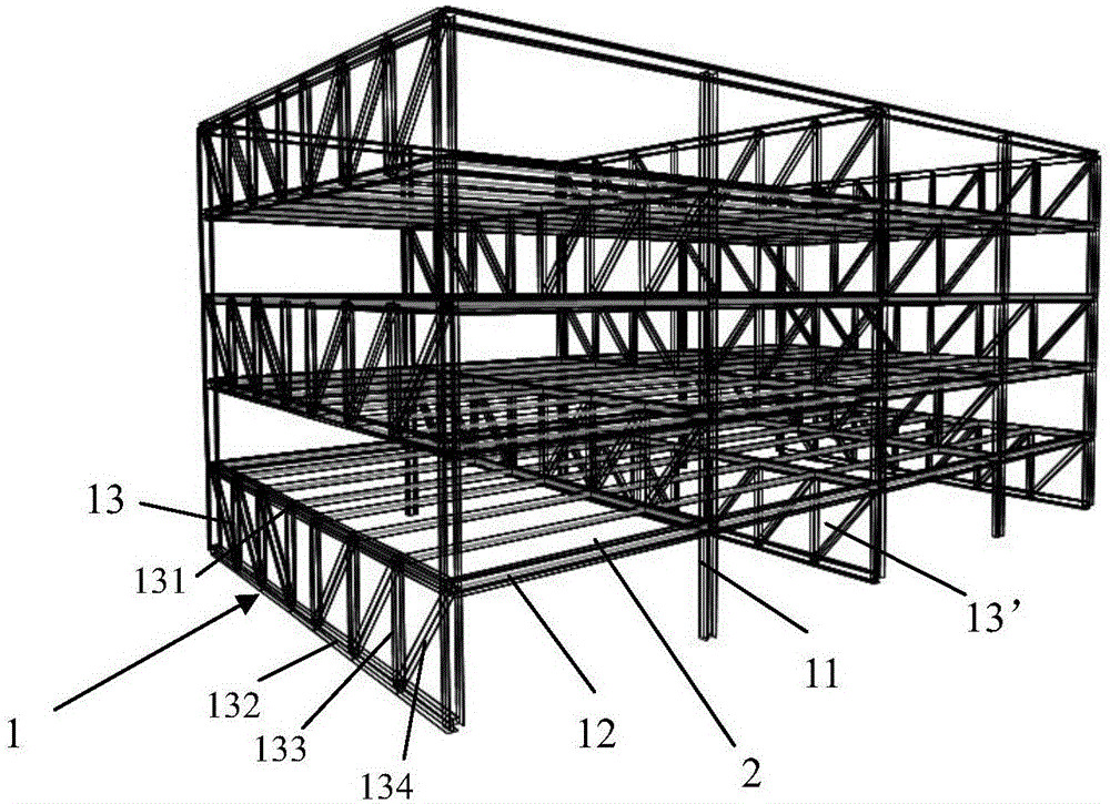 Large-span, secondary-beam-free and high-assembly industrialized steel structure system