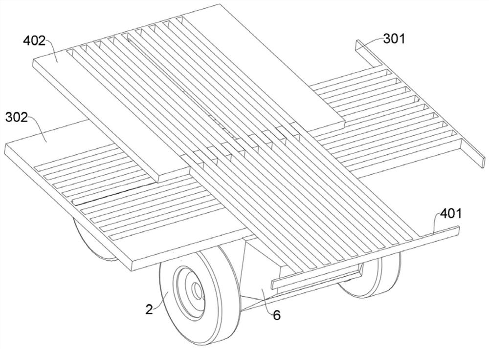 Intelligent AGV trolley capable of expanding transportation volume