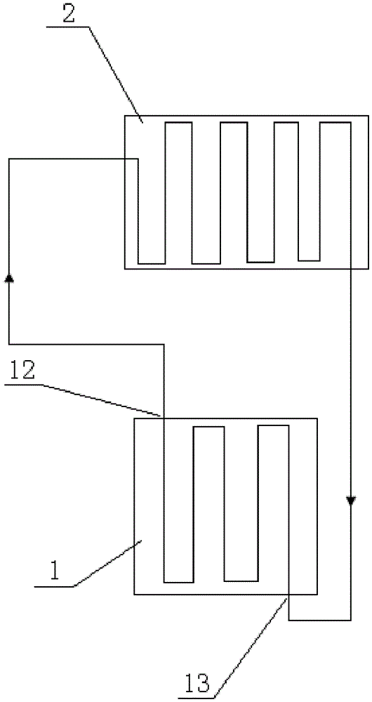 Cooling water unpowered self-circulation new energy transformer cooling system