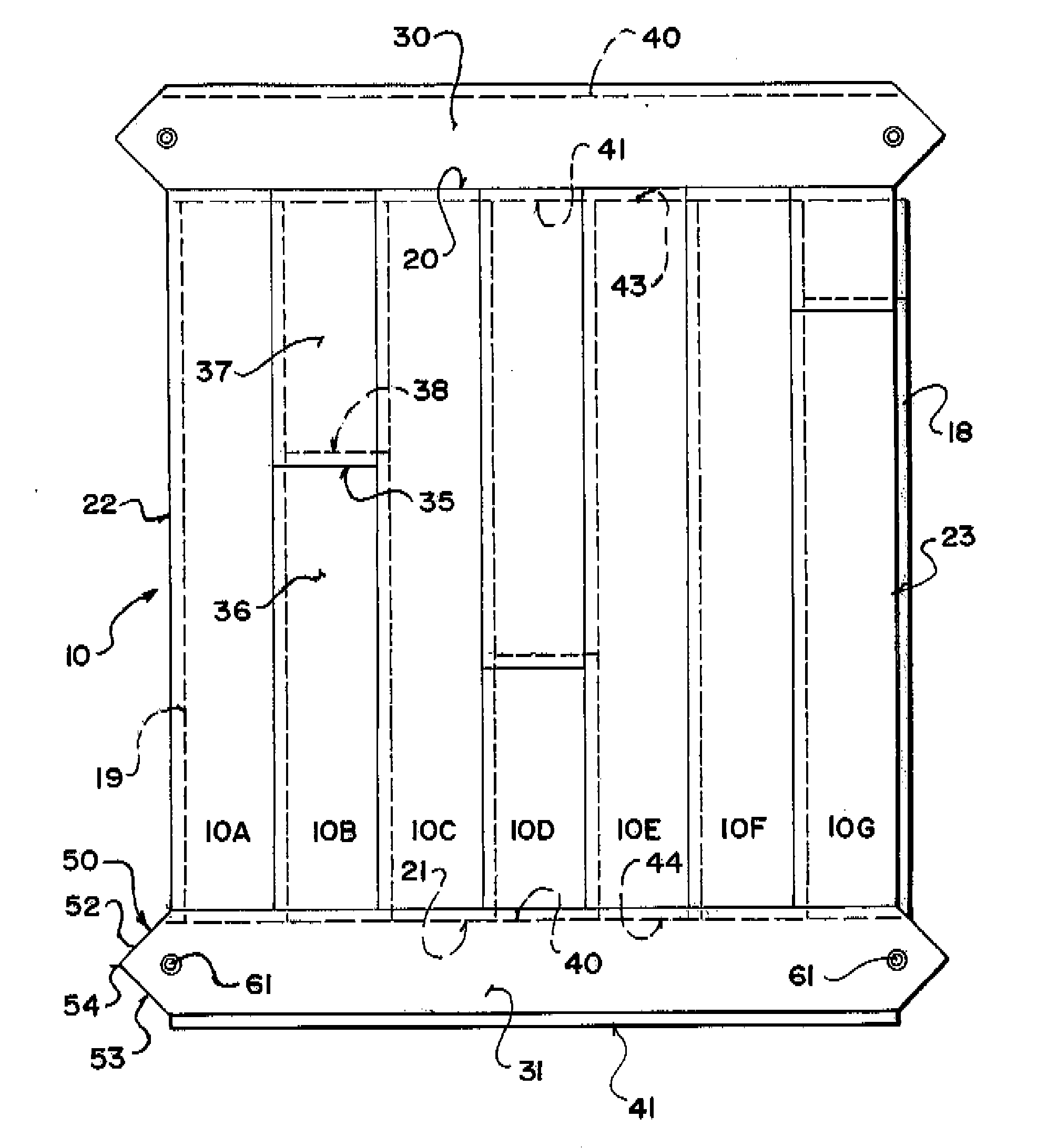 Panelling system formed from rectangular panels