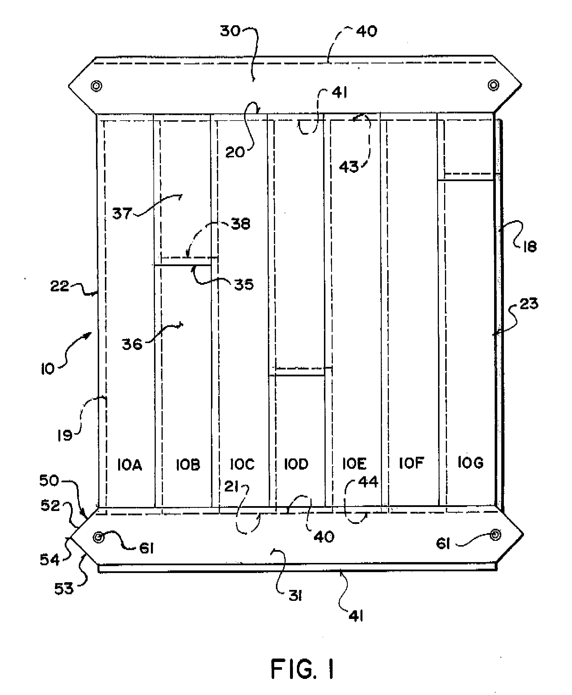 Panelling system formed from rectangular panels