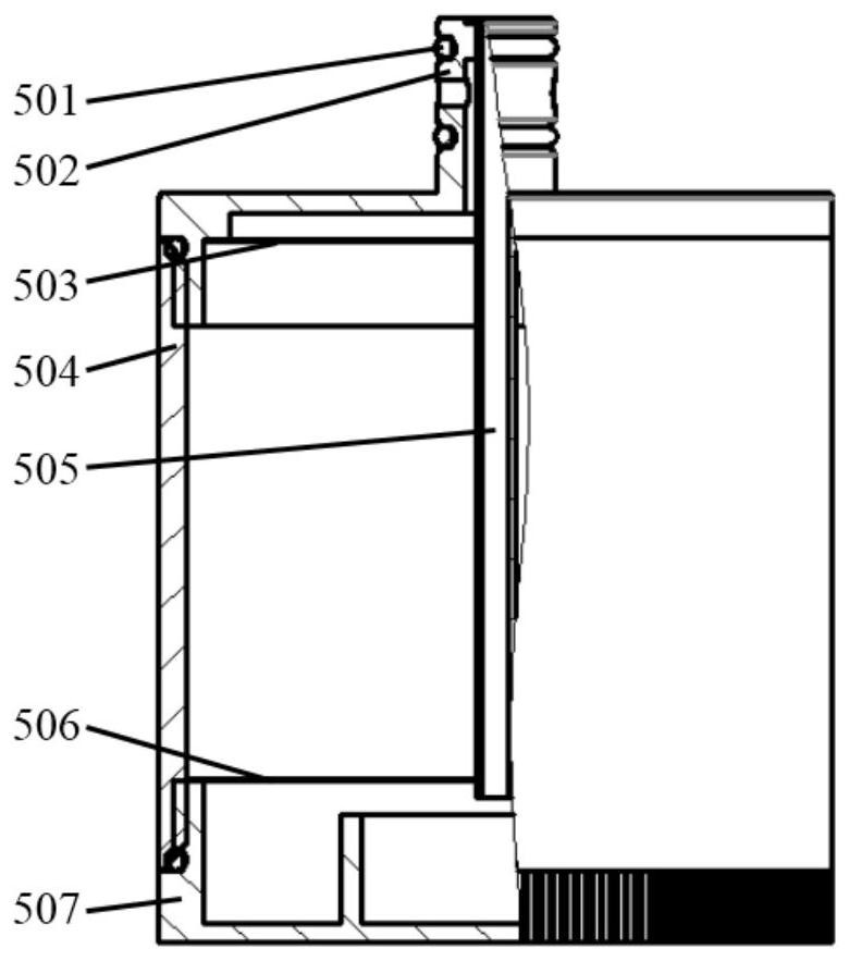 Externally-hung gas sampling probe for vehicle-mounted gas detection instrument