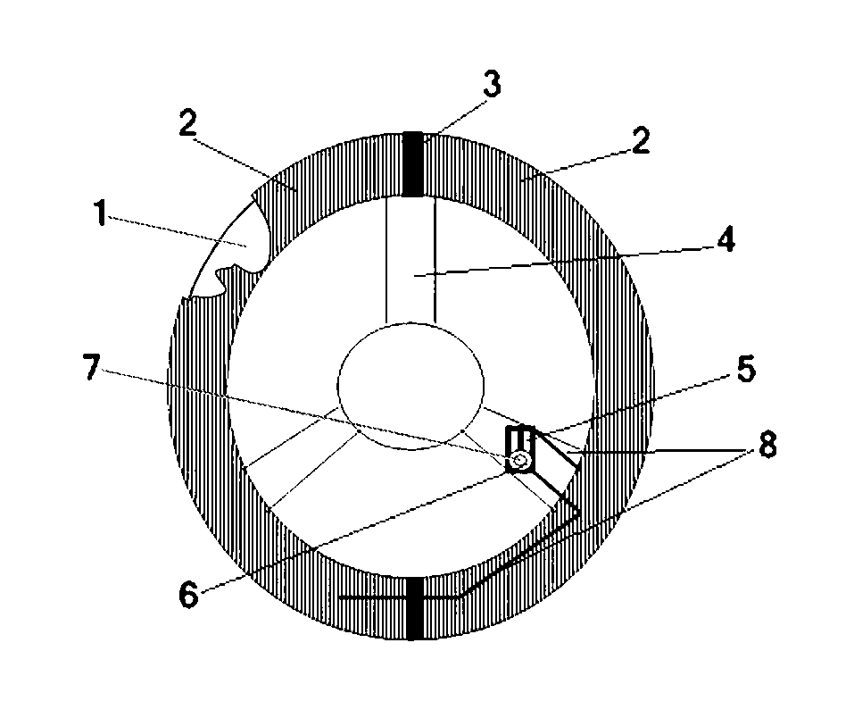 Monitoring and alarm device for fatigue driving of automobile