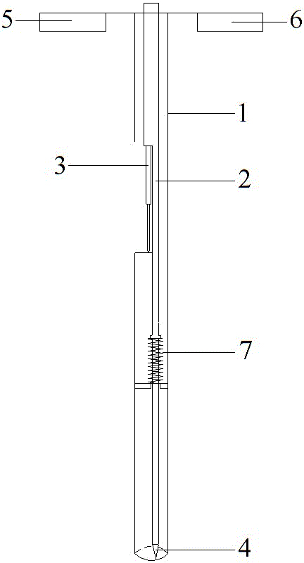 Continuous armored concrete pavement crack seam test device and method