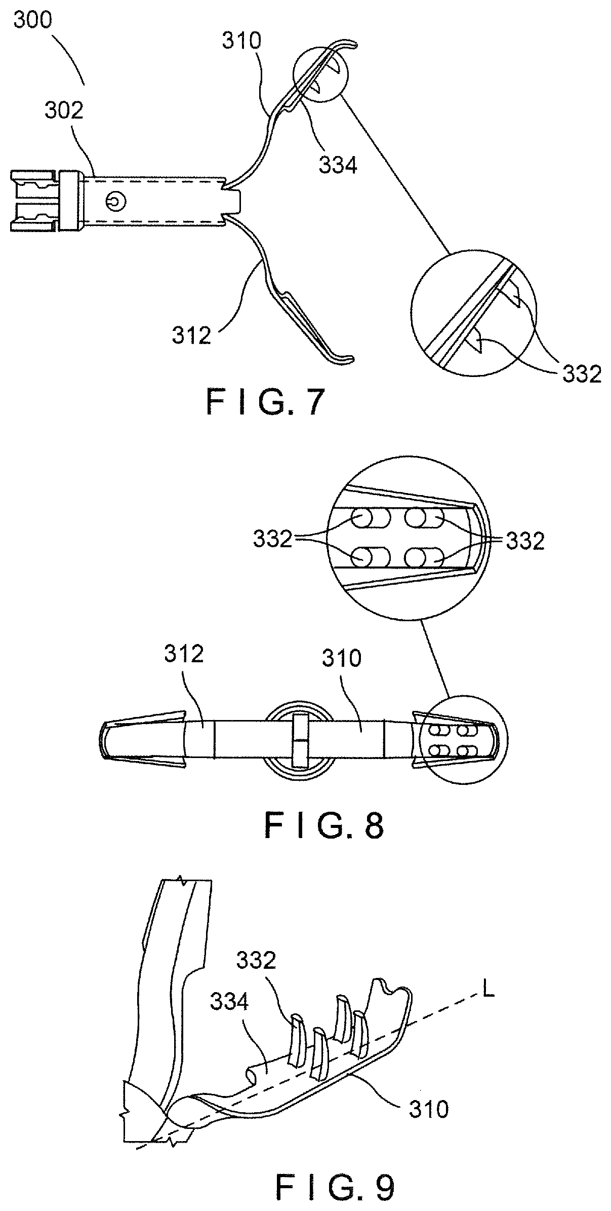 Aggressive featured clips with improved tissue retention