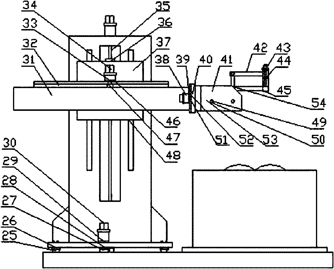 Cutting machine of seven-axis numerical control pipeline intersecting line