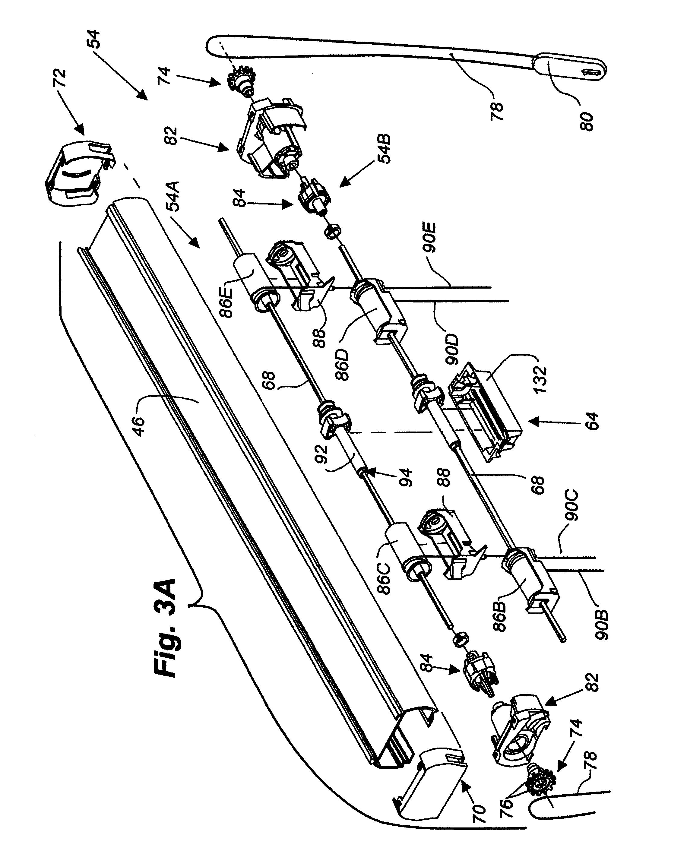 Cord tension control for top down/bottom up covering for architectural openings