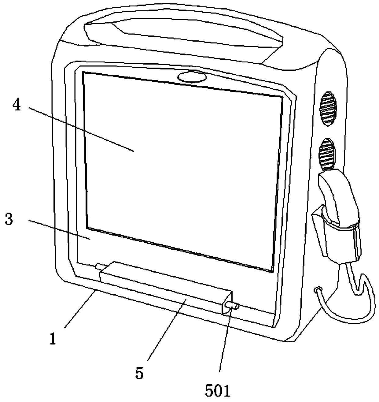 Vehicle-mounted portable medical B-ultrasound detector