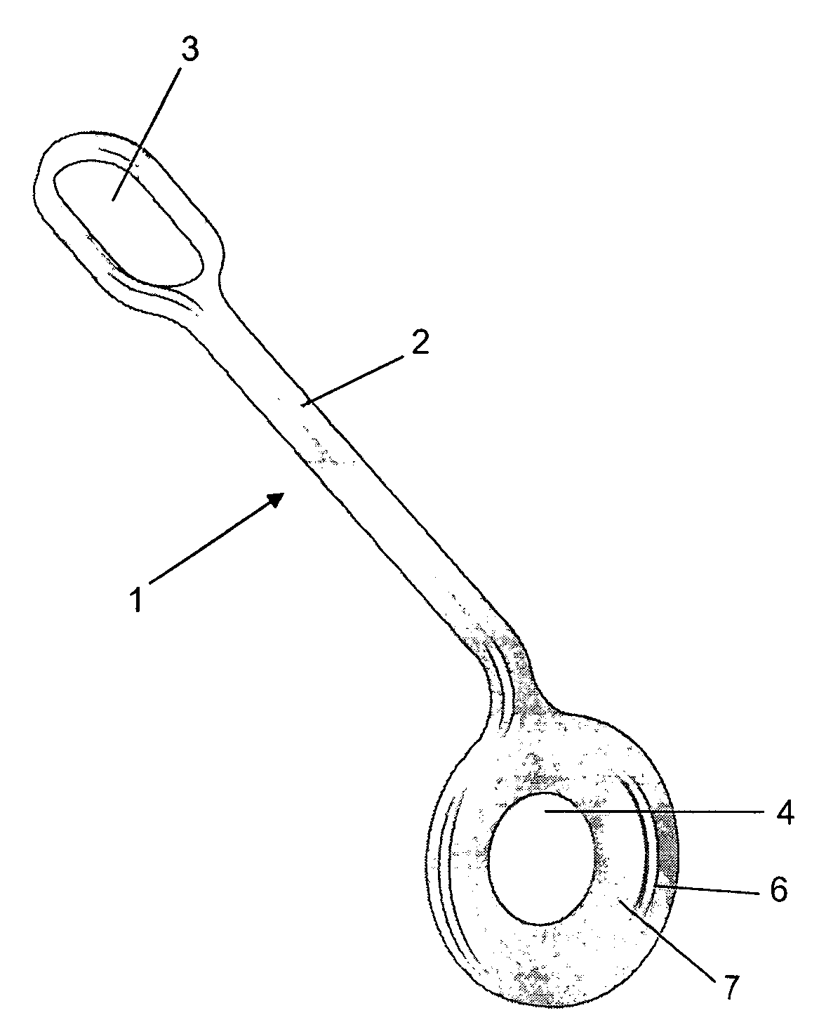 Intraosseous fixation device for reconstructing the knee posterior cruciate ligament