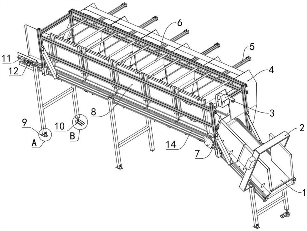 Automatic garbage distributing device