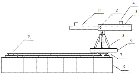 Flaw detection inspection slide rail device