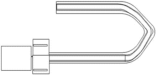 Flaw detection inspection slide rail device