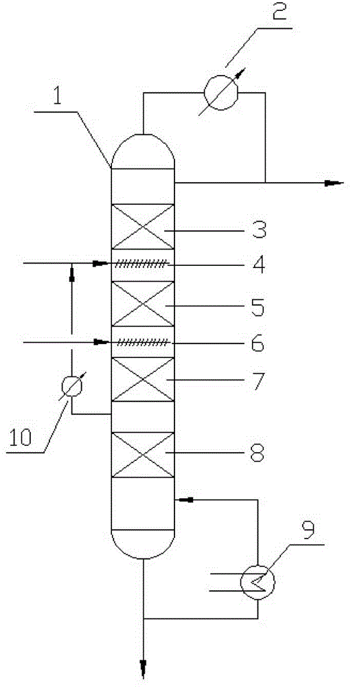 Production method of cyclohexyl acetate and used reaction rectifying tower