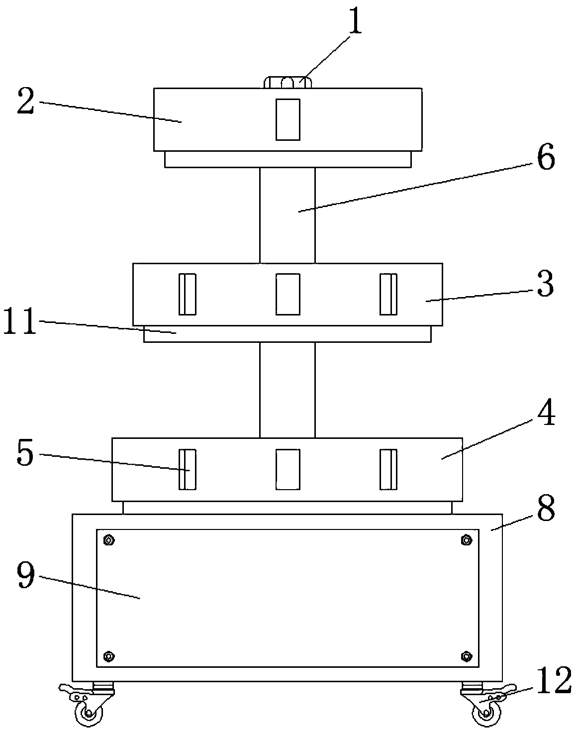 Flowing three-dimensional water culture device for agricultural planting