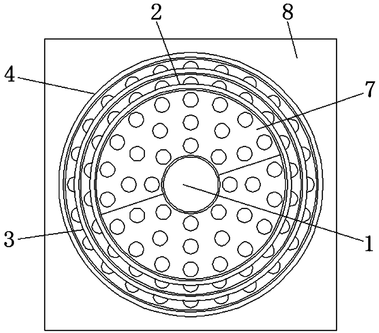 Flowing three-dimensional water culture device for agricultural planting