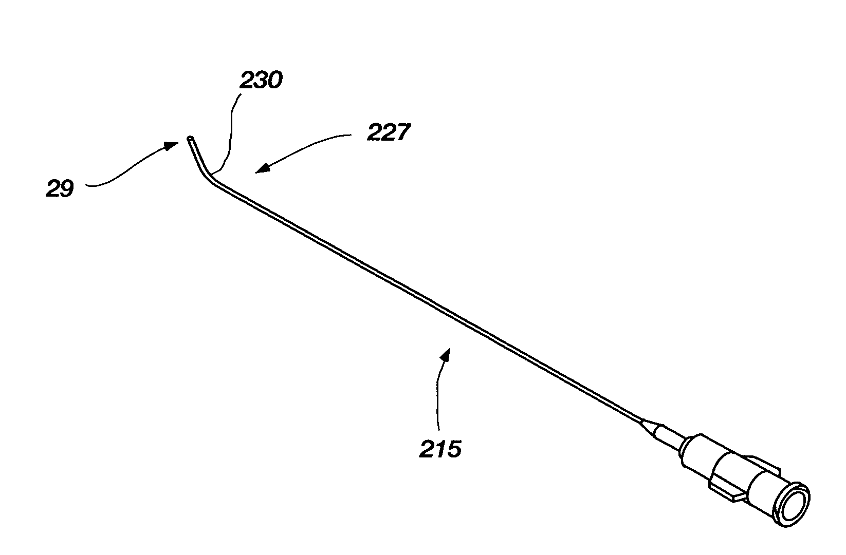 Flow elements for use with flexible spinal needles, needle assemblies and methods therefor