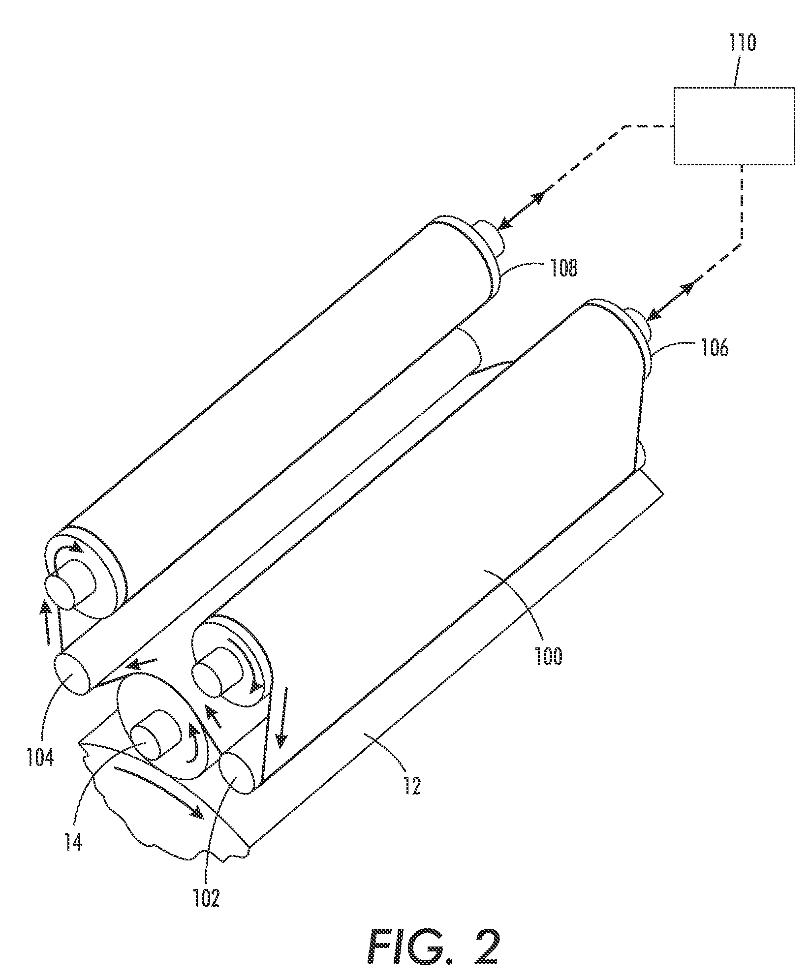 Web fed charging roll cleaner