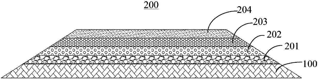Ribbed waterproof and water-draining coiled material and construction method thereof