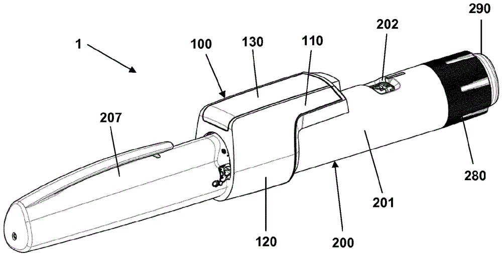 Pen-type drug injector and add-on module with magnetic dosage sensor system and error detection