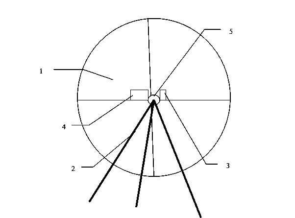Shallow basket with rotary support