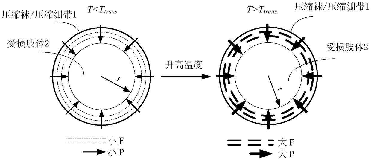 An Intelligent Compression System Based on Shape Memory Materials