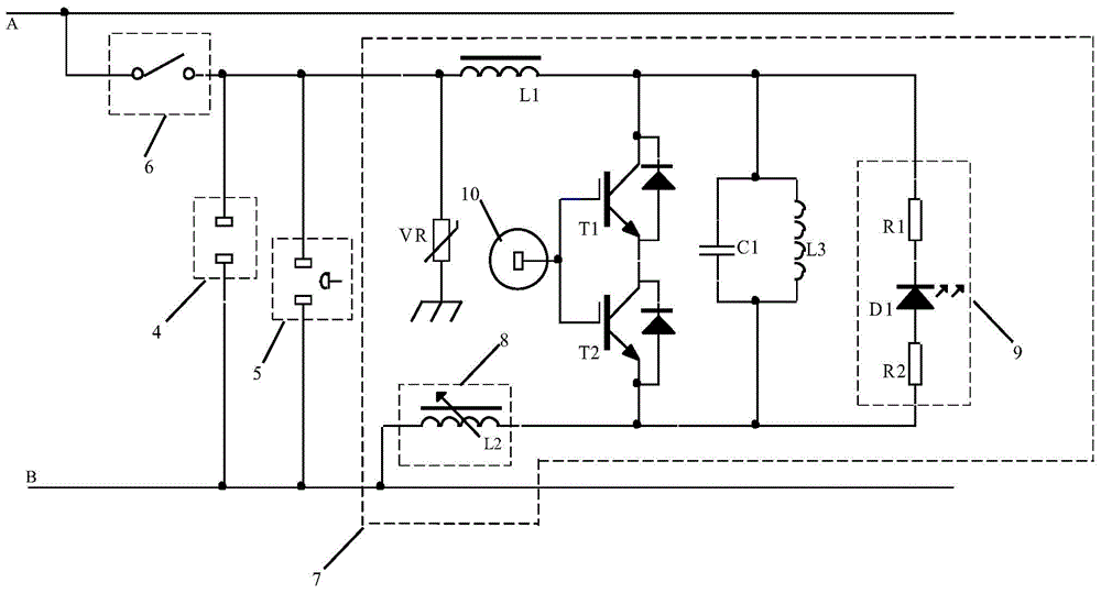 Single-phase power saving compensation control box