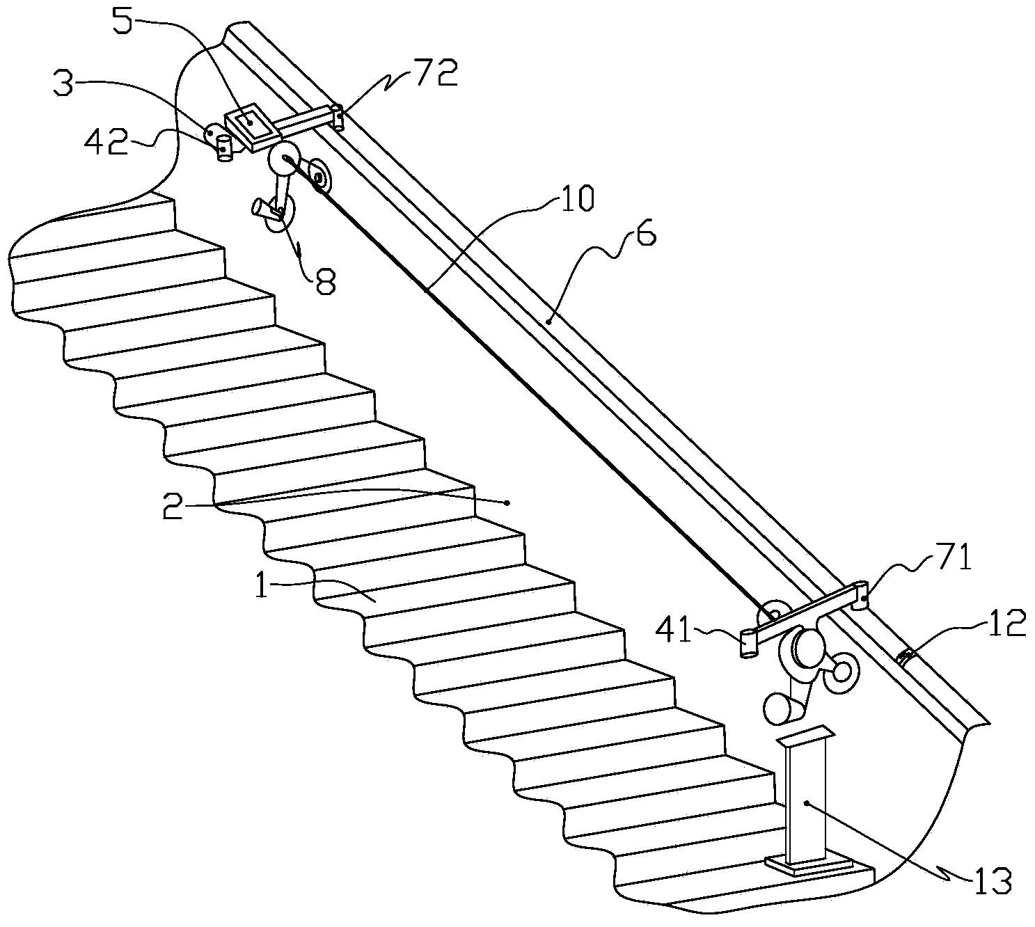 Detector and detecting method for three parameters of escalator