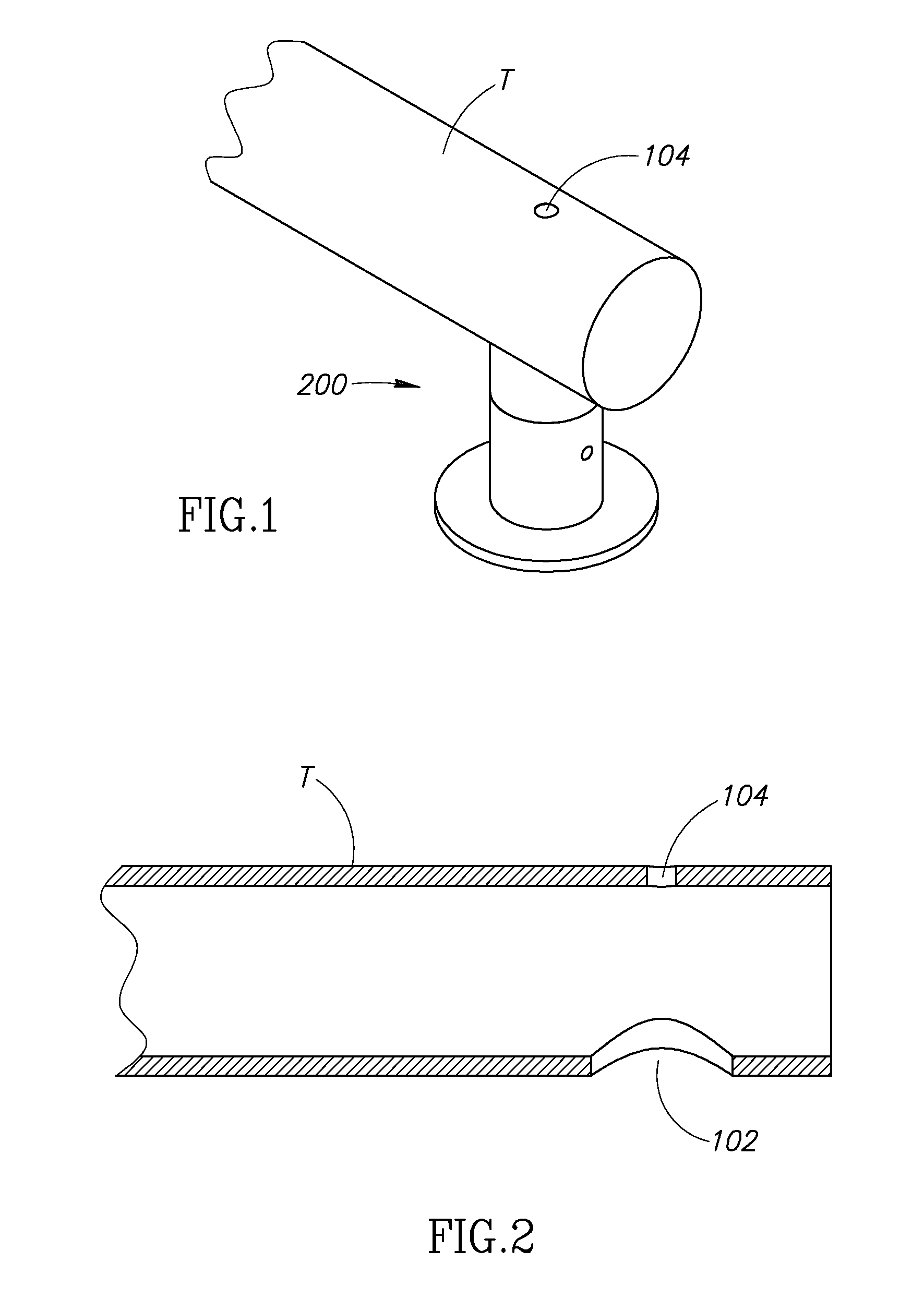 Method and system for securing a cross member to a tube