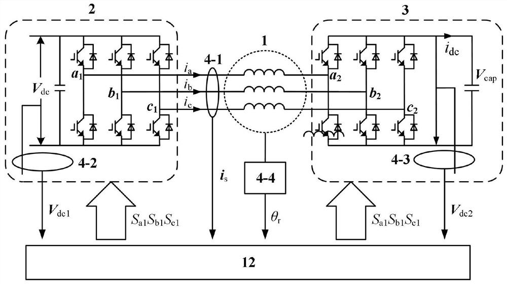 Three-vector model predictive control method for open-winding permanent magnet synchronous motor with hybrid power supply