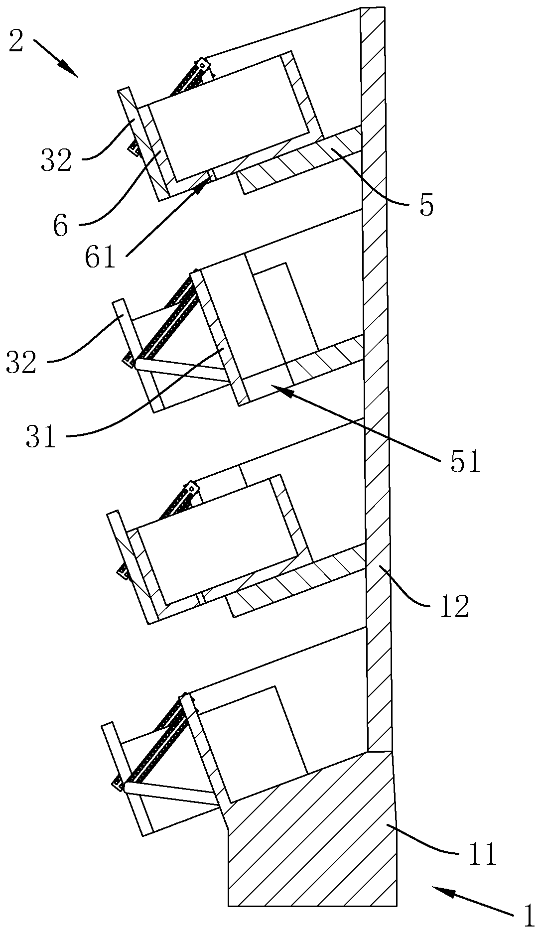 Wooden frame and production technology thereof