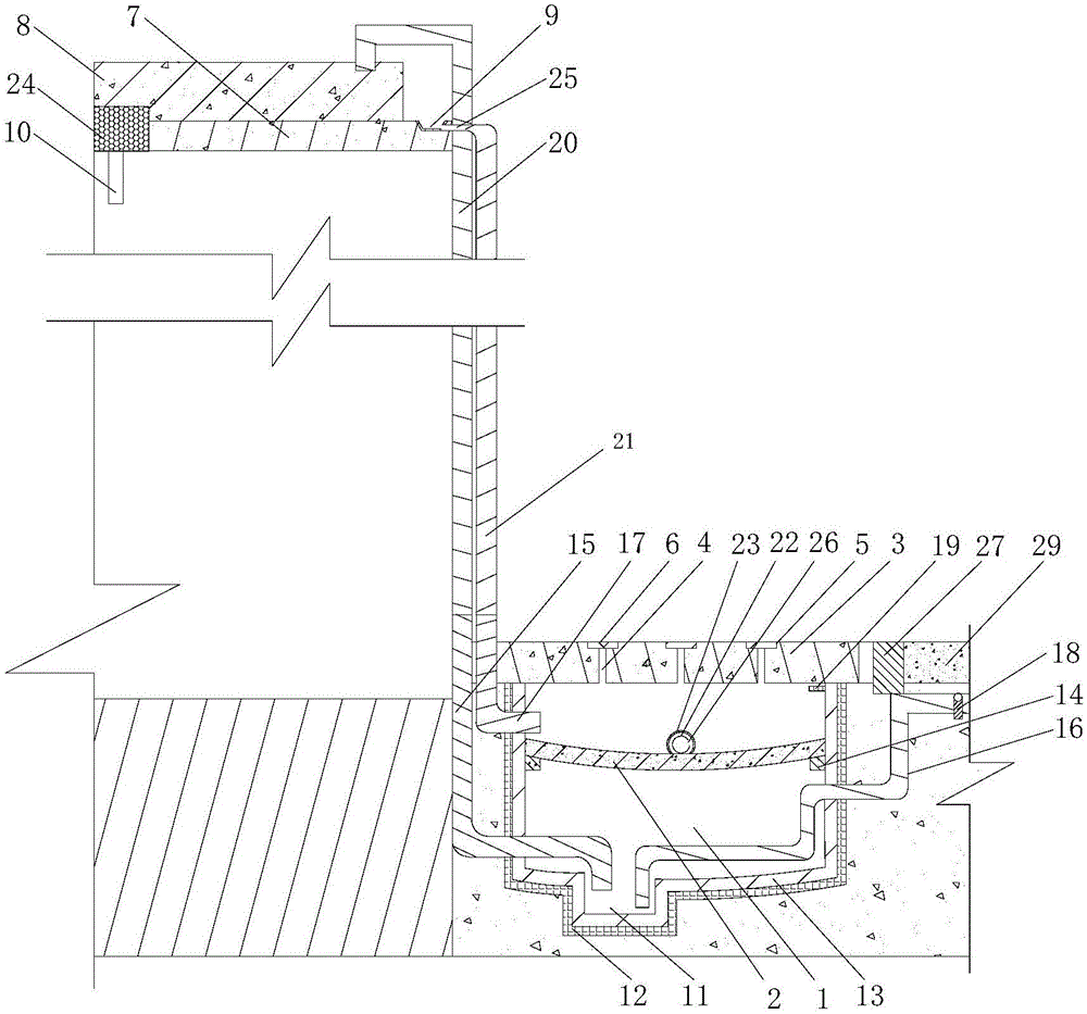 Method for constructing structures for recycling and comprehensively utilizing rainwater