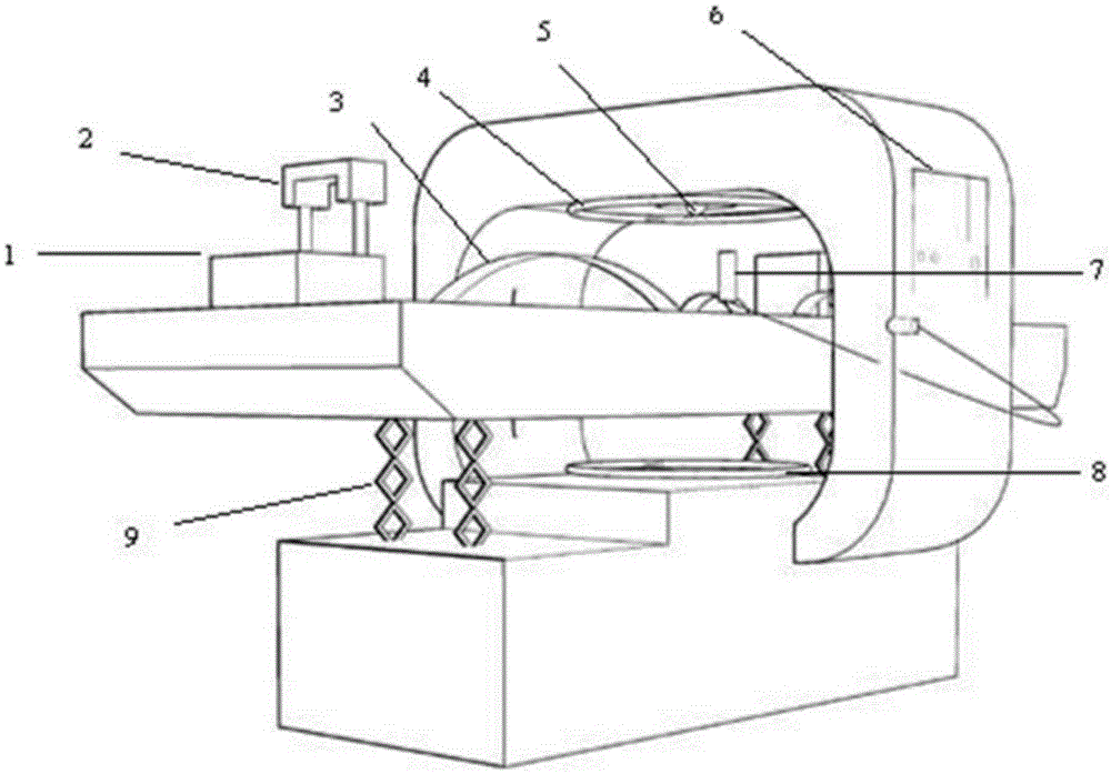 A bone injury/osteoporosis treatment bed based on the synergy of multiple physical factors