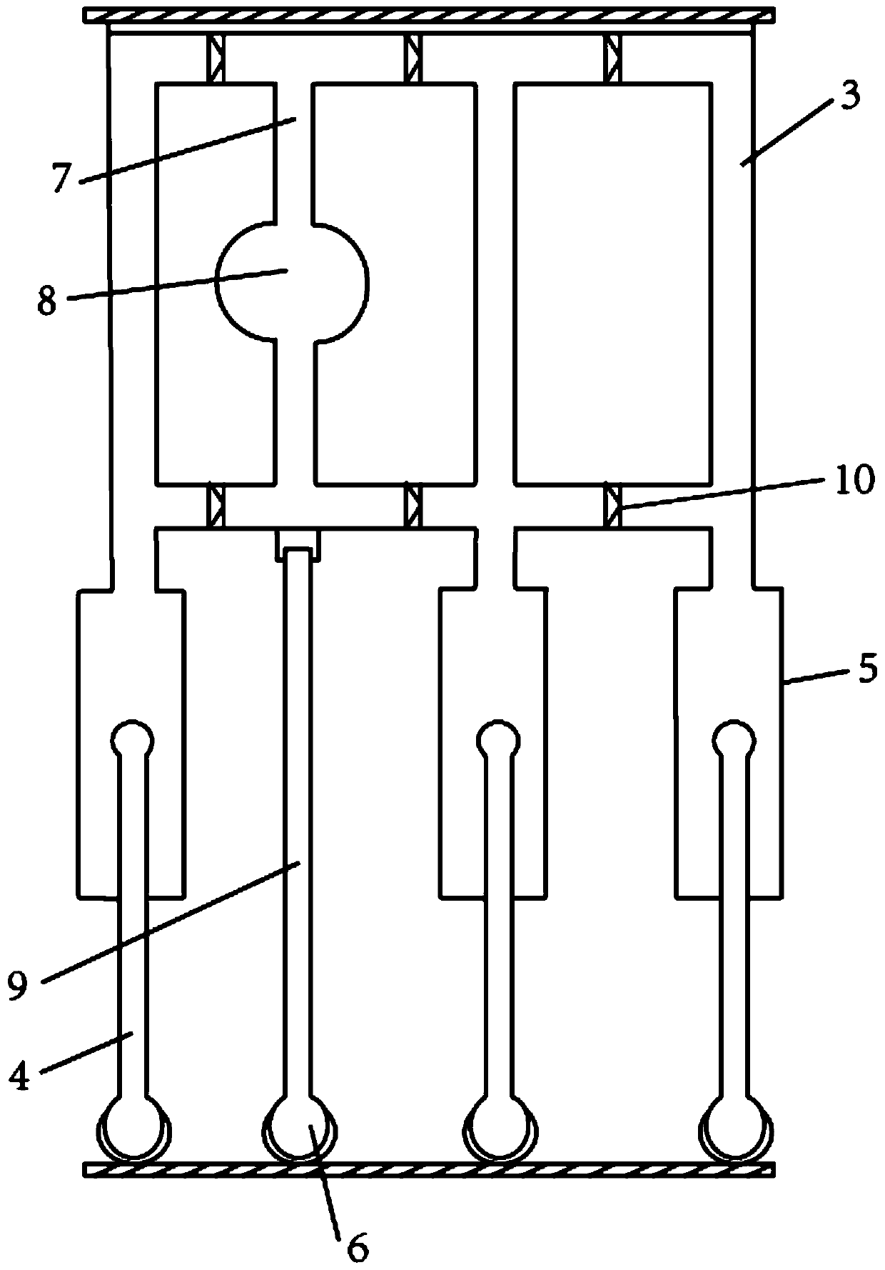 A wave energy harvesting device