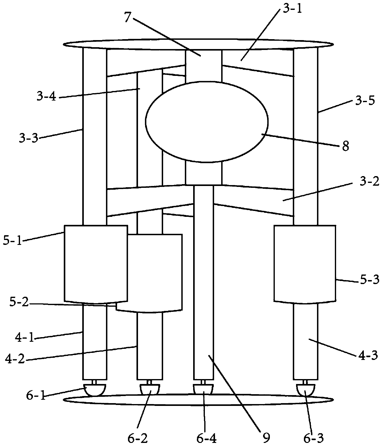 A wave energy harvesting device