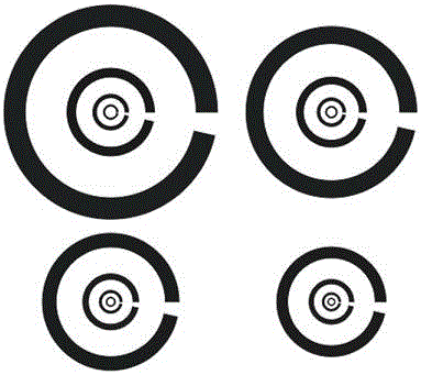 Centesimal visual acuity chart